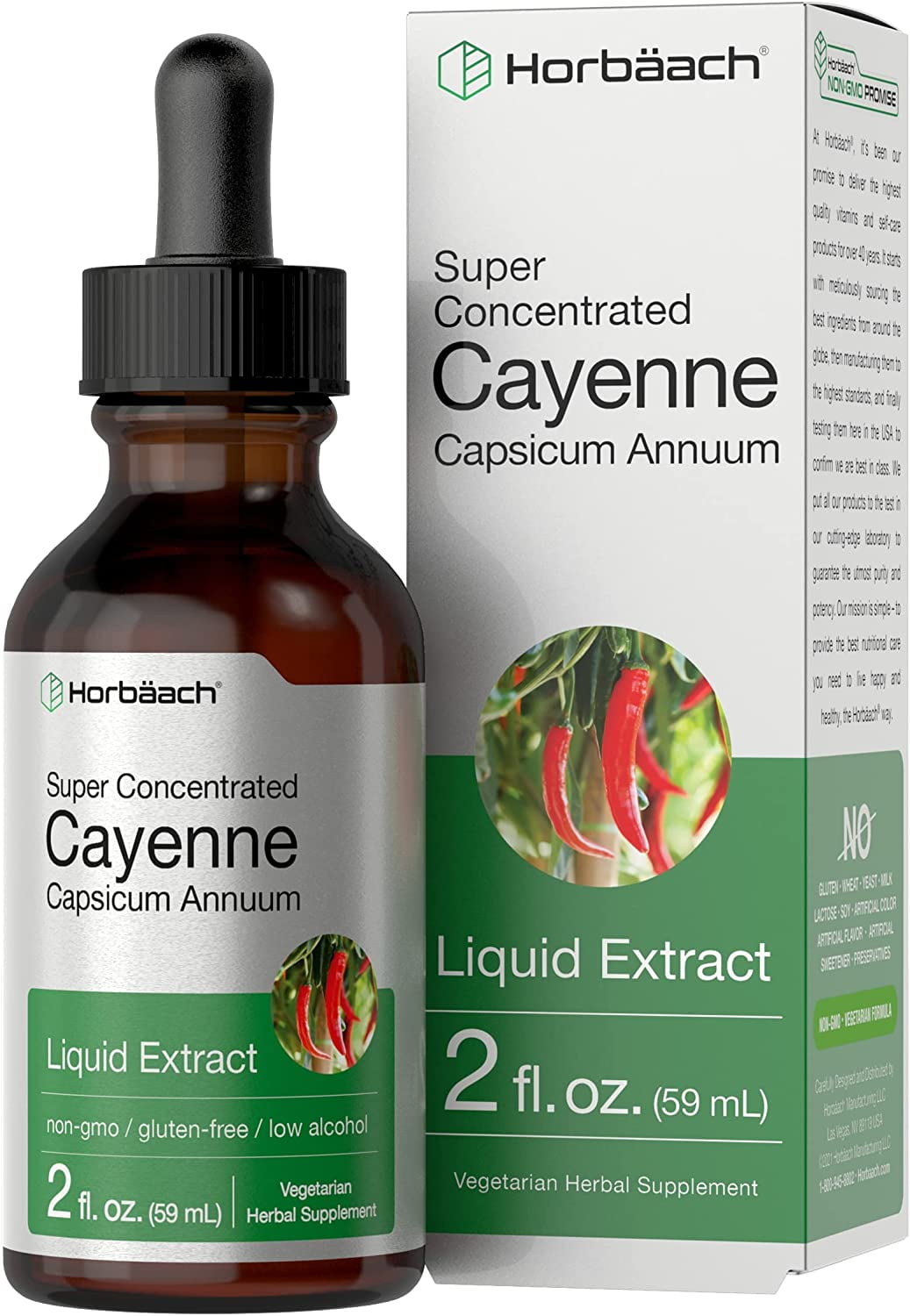 Cayenne Pepper Liquid Extract 2 oz Vegetarian Tincture by