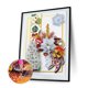 thumbnail image 2 of Cuadros Decorativos Kit de bricolaje 5D con forma especial Flores festivas Pintura artesanal de diamantes (KA244) Likrtyny embutido en tela, 2 of 6