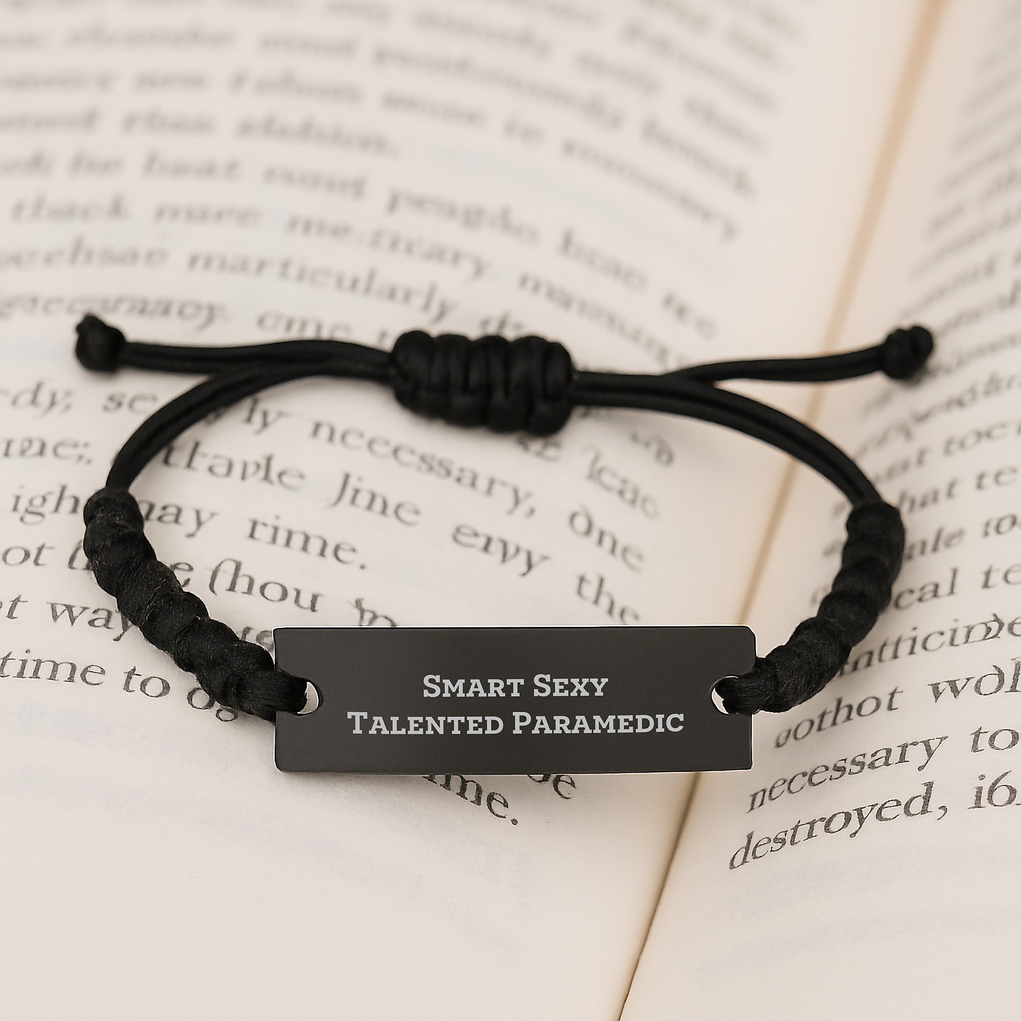Smart Sexy Talented Rescue Worker Rope Bracelet, Rescue Worker Gifts from Men to Rescue Workers for Christmas Unique Gifts