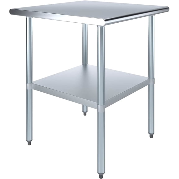 30 in. x 30 in. Stainless Steel Work Table | NSF Kitchen Prep Table | Utitly Metal Table