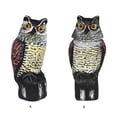 thumbnail image 4 of Cateissary Búho de plástico resistente a impactos, espantapájaros de plástico repelente de aves de línea y no deformable Decoración del hogar Tipo 1, 4 of 6