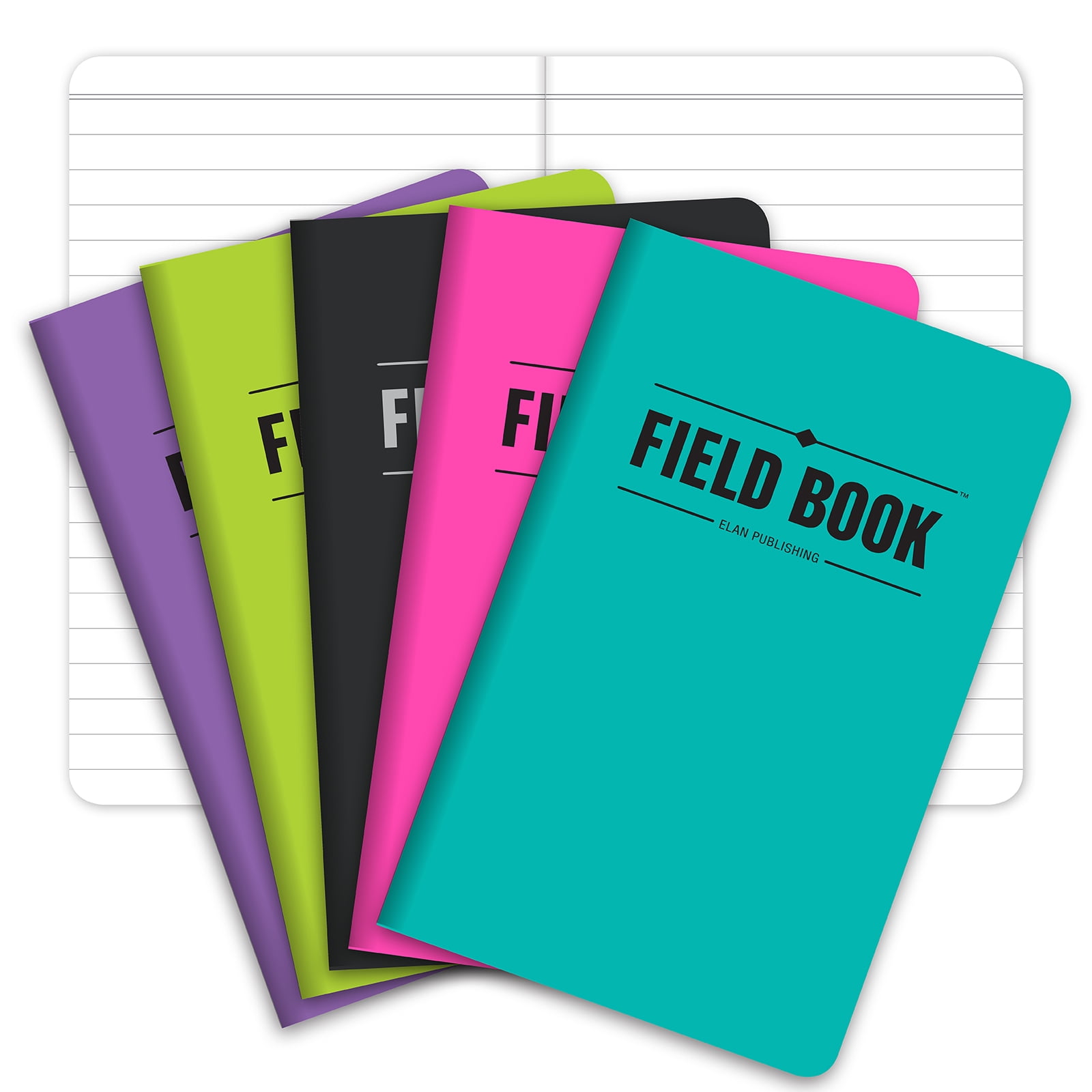 Elan Publishing Company Field Notebook / Pocket Journal 3.5"x5.5" Assorted Colors Lined