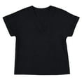 thumbnail image 6 of ICHUANYI Womens Short Sleeve Shirts V Neck Summer Tops Casual T Shirts Basic Tees Loose Top, 6 of 8