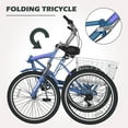 thumbnail image 4 of MOPHOTO Folding Tricycle for Adults,20"/24"/26" 7 Speed Folding Tricycle Bike for Seniors with Large Basket,Adult Fold up Tricycle, 4 of 13