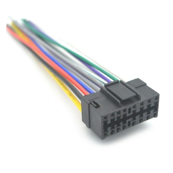 Car Stereo Radio 16 Pin Male Plugs Radio Music Player Cable Player Adapter Wiring Harness Connector