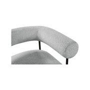 Meridian Furniture Blake Grey Boucle Fabric Accent Chair