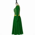 thumbnail image 3 of Women’s Princess Fiona Inspired Green Velvet Maxi Dress Classic Elegant Style Gown, 3 of 9