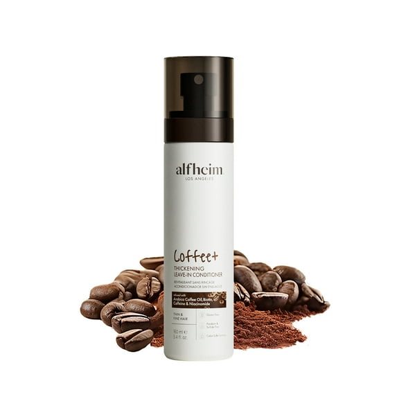 Alfheim Coffee  Thickening Leave-in Spray 5.4oz, Caffeine & Biotin Hair Volumizing Mist for Fine or Thinning Hair, Strengthening & Anti-Breakage Nourishing Spray