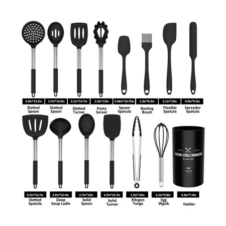 umite chef silicone cooking utensil set