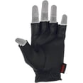 thumbnail image 4 of Mens Driving Gloves Basic Soft Goat Leather Fingerless Breathable Biker Motorcycle Riding Cycling Shooting Strap Gloves Half Finger, Full Black (Large), 4 of 7