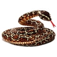 thumbnail image 1 of Bernard le Python Brun - Peluche Animal en Peluche de 114 Pouces - par Tiger Tale Toys, 1 of 6