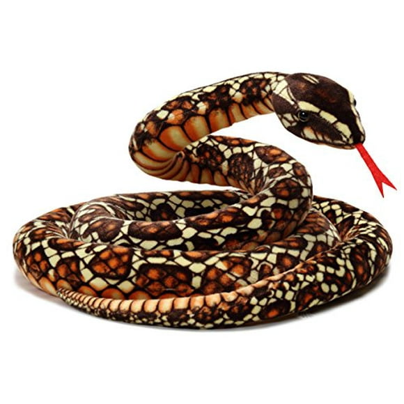 Bernard The Brown Python - 114 Inch Stuffed Animal Plush - by Tiger Tale Toys