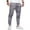 04#Light Gray, variant on Dwelliawo Mens Casual Cargo Joggers Cotton Elastic Waist Chino Casual Pant Work Outdoor Drawstring Hiking Sweatpant Pants with Pockets Dark Green L