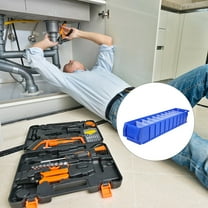 GOOHOCHY  Tool Case Screw Storage Organizer Toolbox Divider Work Blue