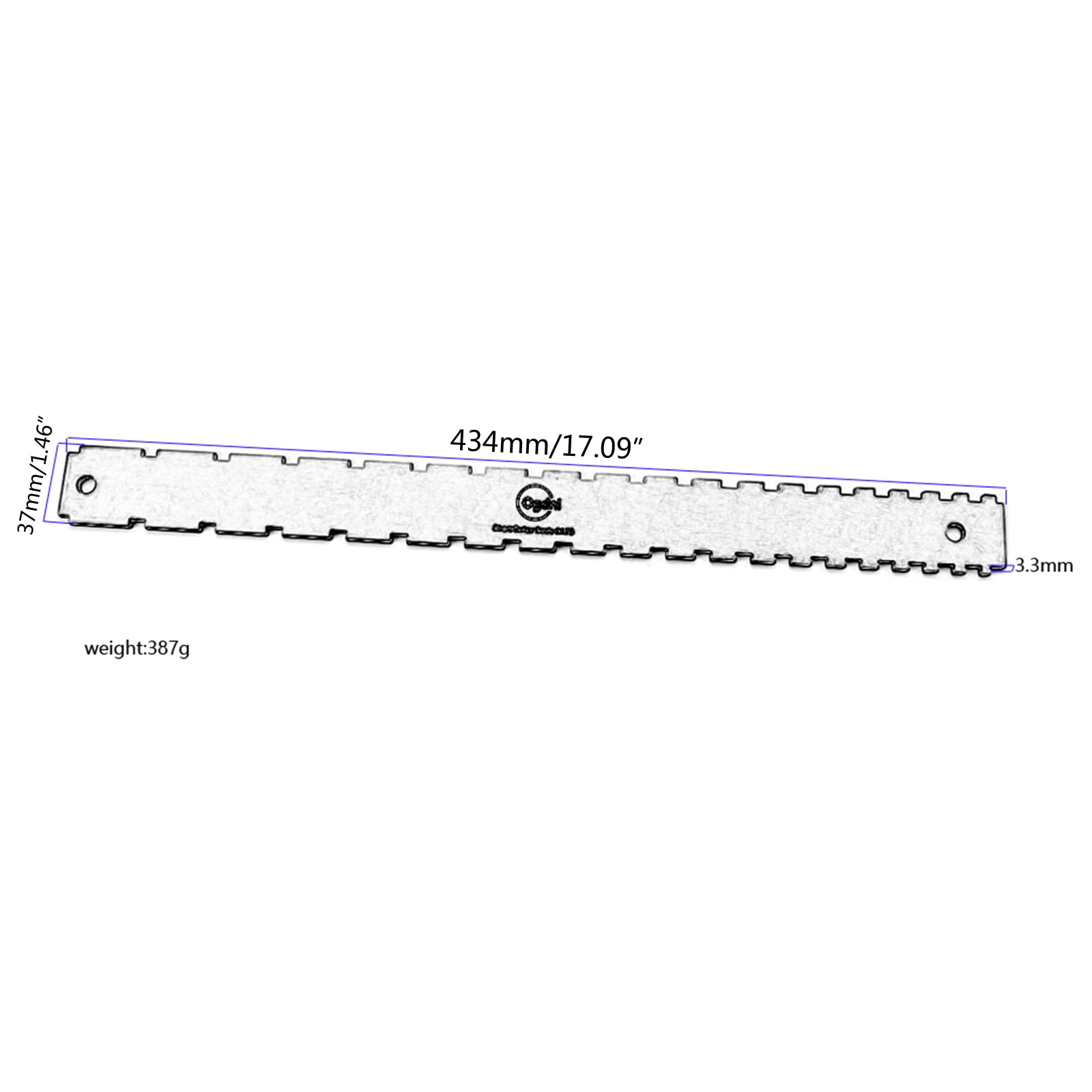 BQBQERT Guitar Notched Straight Luthiers Tool String Action Ruler Guitar Notched Straight String Height Gauge