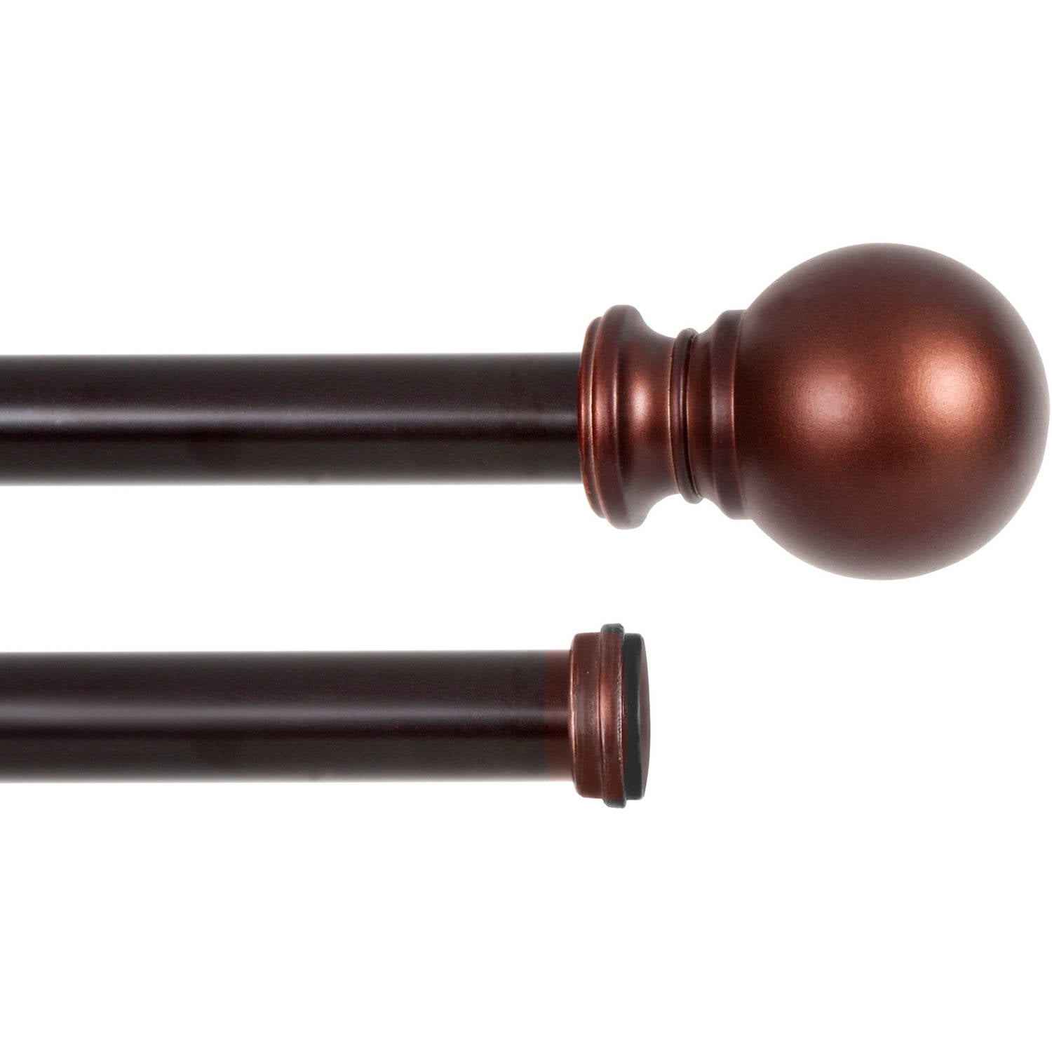 Kenney Wakefield Double Window Curtain Rod 5 8 Diameter 66 120 Kenney Wakefield Double Window Curtain Rod 5 8 Diameter 66 120 Length Matte Auburn Com