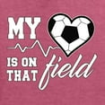 thumbnail image 2 of Wild Bobby, My Heart Is On That Soccer Field, Sports, Men Long Sleeve Shirt, Vintage Heather Red, Large, 2 of 4