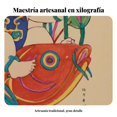 thumbnail image 2 of Abbraccia Pintura de pergamino de xilografía de Año Nuevo hecha a mano, diseño Yangjiabu, arte decorativo enmarcado para pared, 2 of 6