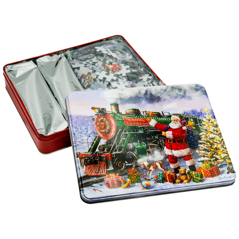 Holiday shortbread cookie and puzzle tin - Walmart.com