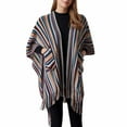 thumbnail image 2 of DeHolifer Women's Shawl Vintage Plaid Knitted Tassel Poncho Wrap Shawl Cardigan Fashion Loose Warm Winter Coat Cape Shawl with Pockets, 2 of 8