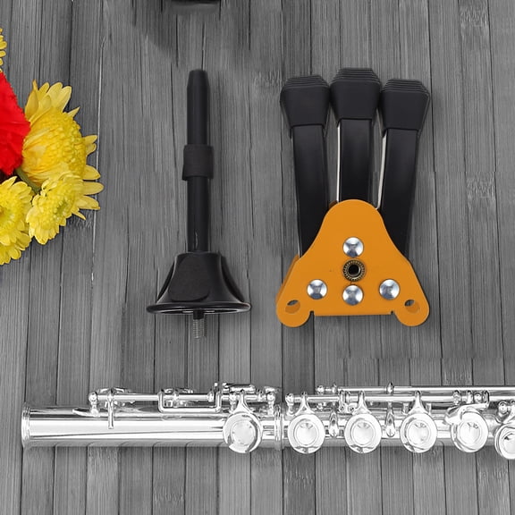 MLINS Flute Reed Clarinet Tripod Support Portable Clarinet Flute Iron Rack Display Holder Bracket Stand