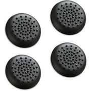 Fosmon Silicone Thumb Grip Caps for Xbox One and Xbox One X - Black (4 pack / 2 Pair)