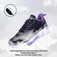 thumbnail image 6 of JOYFON Women Running Shoes Tennis Athletic Sneakers Air Cushioned Non Slip Lightweight Walking Shoes BackPurple Size 5.5, 6 of 7