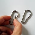 thumbnail image 4 of 10x Mosquetón Clip llavero de acero inoxidable shamjiam M4x40mm, 4 of 9