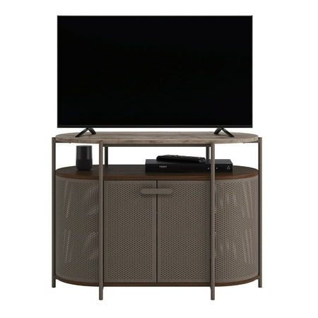 Sauder - Radial Tv Stand -Umber wood - Umber Wood