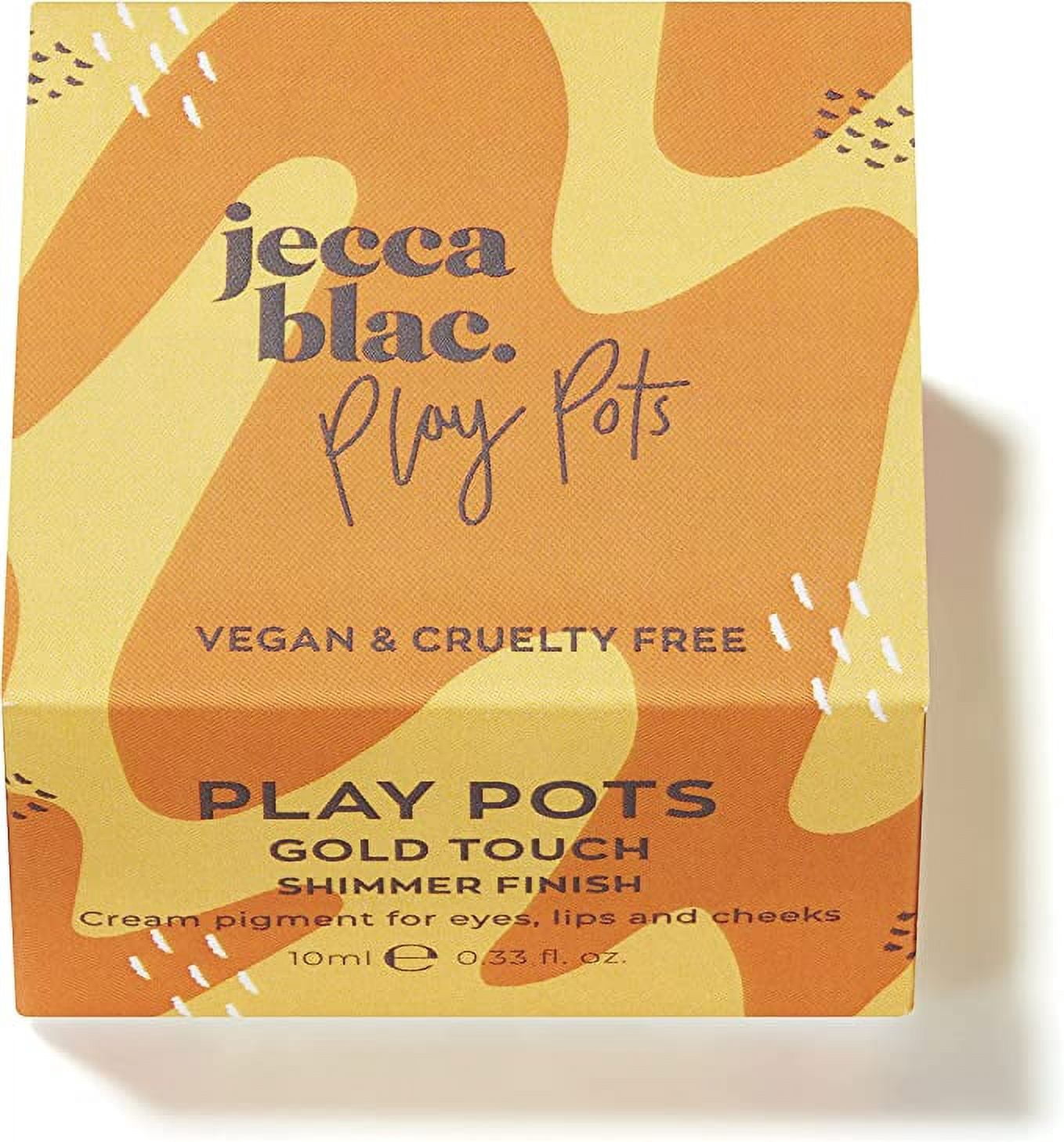 Jecca Blac Play Pot, Multi Use Cream Pigments for Eyes, Lips & Cheeks, Gold Touch, 10ml