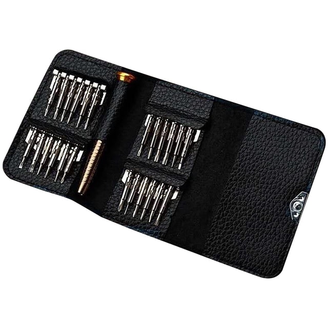 Leather Case Manual Screwdriver 25 In 1 Multi-Function Combination Set