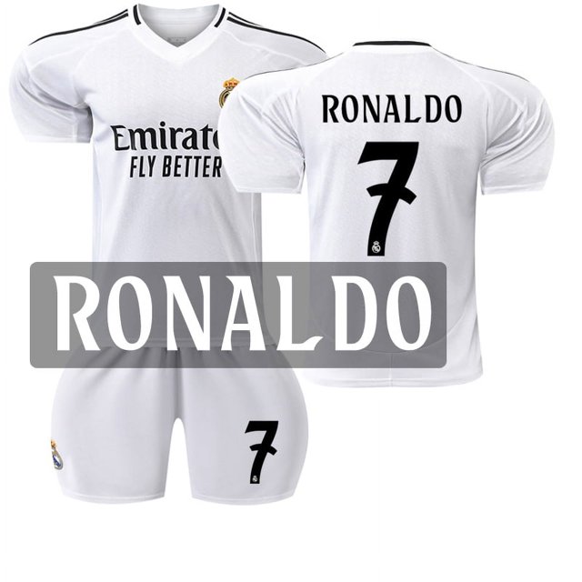 Garçons Filles Enfants RONALDO 7# KROOS 8# BELLINGHAM 5# MBAPPE 9# Maillot de Soccer Soccer
