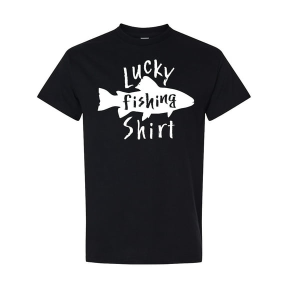 Inktastic Lucky Fishing Shirt Fish T-Shirt