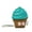 Blue, variant on Cute Cupcake Crossbody Bag - PU Leather Small Shoulder Purse with Adjustable Strap for Girls & Women
