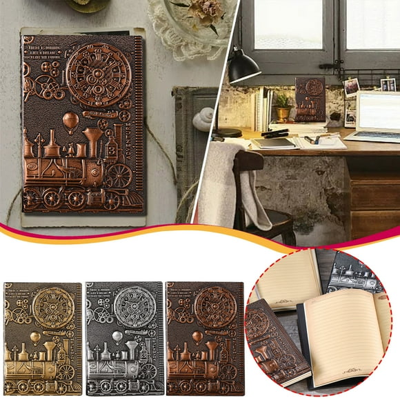onlyliua para Interior/Exterior Libreta de Tapa Dura con Relieve Europeo, Bloc de Notas, Agenda A5