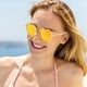 thumbnail image 5 of Gafas De Sol Polarizadas Con Forma De Corazón Para Mujer Y Hombre Gafas Hippies Gafas De Sol Retro Para Fiestas Navideñas Con Montura Metálica Dorada, 5 of 6