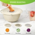 thumbnail image 5 of 4-1 Colander with Bowl Set - Colander for Kitchen - Strainers and Colanders - Pasta Strainer - Funny Presents for Women - Rice Strainer Fruit Cleaner Veggie Wash Kitchen Essentials, Grey, 5 of 8