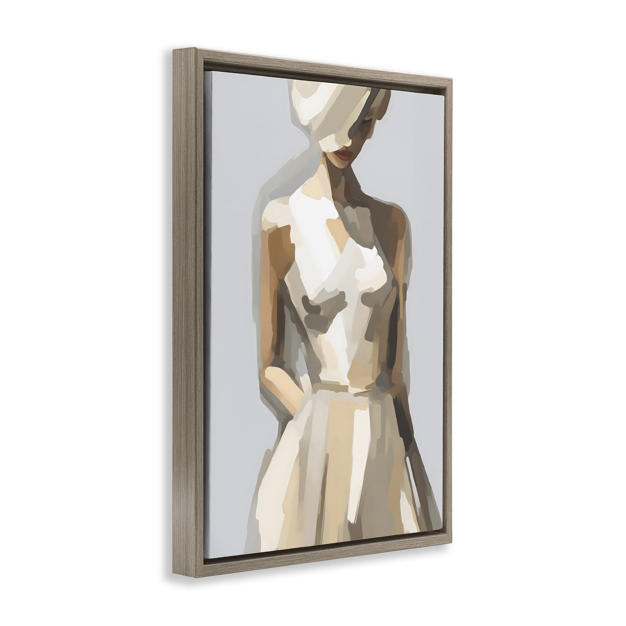 Stupell Industries Sophistication of the Muse Brown Framed Floater Canvas Wall Art, design by Creative Studio