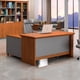 thumbnail image 3 of Corner Computer Desk Study Reception Writing Reception Office Desk Organizers Executive Mesa Para Compuatador Home Furniture My Lux Decor Round, 3 of 18
