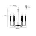 thumbnail image 4 of 29306-TWH Millennium Lighting Savanne - 6 Light Chandelier-26.2 Inch Tall and 24.1 Inch Wide-Textured White Finish, 4 of 6