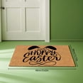 thumbnail image 4 of CoreLiving Easter Bunny Welcome Doormat Spring Rabbit Outdoor Rug Non Slip Front Door Mat for Porch Entryway Floor Home Easter Decorations Layered Design, 4 of 8