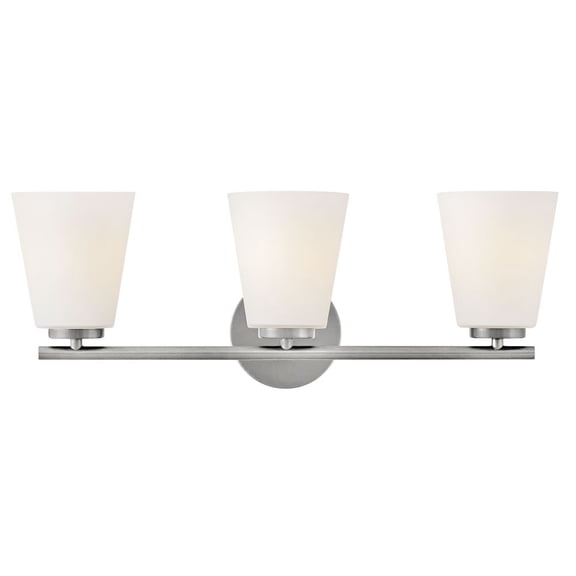 85423BN Lark Bri - 45W 3 LED Medium Bath Vanity-9 Inches Tall and 24 Inches Wide-Brushed Nickel Finish