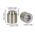 thumbnail image 4 of Tapón de botella de vino al vacío Yuarrent manual acero inoxidable y silicona, 4 of 6