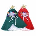 thumbnail image 4 of De Navidad Gato Capa De Navidad Con Estrella Y Pompones Santa Sombrero Fiesta Cosplay Vestido Speravity HA041105-04, 4 of 5