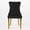 Balck, variant on MIKIBAMA Set of 2 Beige Tufted Velvet Dining Chairs Golden Wood Legs Lion Head Pulls for Kitchen Dining Room