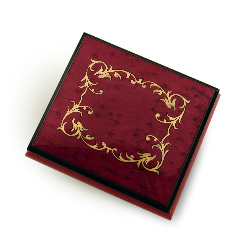 Inlaided card box + playing cards - Sorrento inlaid wood