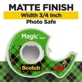 thumbnail image 3 of Scotch Magic Tape Dispenser, Clear, Matte, 3/4 in x 600 in, 2 Dispensers, 3 of 11