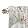 thumbnail image 5 of Christmas Reindeer Curtain Valances Set Snowflake Red Plaid Kitchen Curtains 24&nbsp;inch Length Rod Pocket Valance and Tiers 3 Piece Set Small Bedroom Bathroom Laundry Decor, 5 of 7