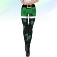 thumbnail image 1 of AURARMLET Leggings Deportivos De Yoga Para Mujer Con Estampado Shamrock 3D Y Elástica, 1 of 8