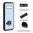 thumbnail image 2 of WIRESTER Shockproof Soft Rubber Cover Case for LG V60 ThinQ 6.8", Boston Terrier Dog Lying Down Looking Up On Light Blue Background, 2 of 5